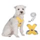 thumbnail image 1 of Arnés para perros con marco X para mascotas, arneses sin tirones con juego de correa, cachorro reflectante ajustable sin estrangulamiento (amarillo), 1 of 6