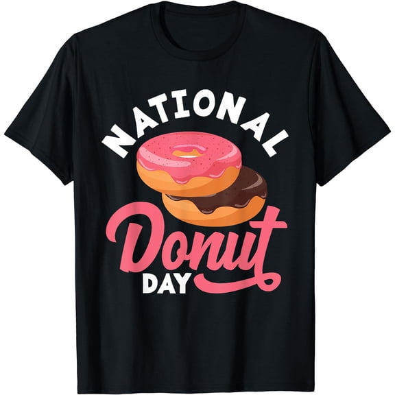 Doughnut Donut Day Donuts National Donut Day T-Shirt Black Small