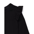 thumbnail image 2 of Garanimals Toddler Girl Ruffle Shoulder Long Sleeve T-Shirt, Sizes 18M-5T, 2 of 3