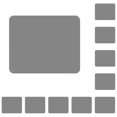 thumbnail image 1 of Tholdsy Alfombrilla de ratón Antideslizante Comodidad Color sólido Accesorios para computadora Suministros para computadora portátil Piezas Escritorio gris plateado 10piezas, 1 of 4