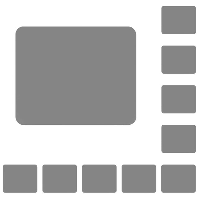 Tholdsy Alfombrilla de ratón Antideslizante Comodidad Color sólido Accesorios para computadora Suministros para computadora portátil Piezas Escritorio gris plateado 10piezas