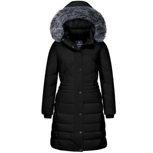 Wantdo Women's Recycled Waterproof Winter Parka with Detachable Hood