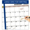 thumbnail image 6 of Large Dry Erase Calendar for Wall,Yearly Wall Calendar,Adhesive 12-Month Reusable Undated Blank Calendar Planner for Home,Office and School, 6 of 6