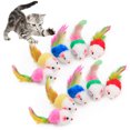thumbnail image 1 of 20PCS Cat Mice Toy Interactive Interactive Plush Cat Teaser Toy Cat Chew Toy, 1 of 10