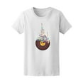 thumbnail image 1 of Awesome Music With Vinyl Plates Tee Women's -Image by Shutterstock, 1 of 1