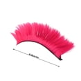 thumbnail image 2 of Helmet Mohawk Wig Ski Helmet Cover Reusable Funny Costume Accessory For Motorcycle Ski & Snowboard Helmets Cool Party Prop For Adults Hot Pink, 2 of 3