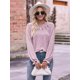 thumbnail image 5 of Camisas de Larga para Mujer, Moda Otoño 2025, Blusas Elegantes e Informales, Blusas Tipo Túnica Plisadas con Cuello Redondo. Púrpura S, 5 of 10