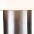 thumbnail image 3 of Benjara Lumina 15 Inch Table Lamp, Dome Shaped Shade, Slender Metal Stem, Nickel, 3 of 5