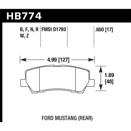 Hawk 15-17 Ford Mustang Performance Ceramic Rear Brake Pads