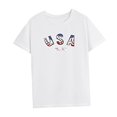 thumbnail image 4 of Camiseta de Verano con Estilo para Mujer, Ropa de Calle con Cuello Redondo, para Acampar, Trabajar Y Deportes S, 4 of 7