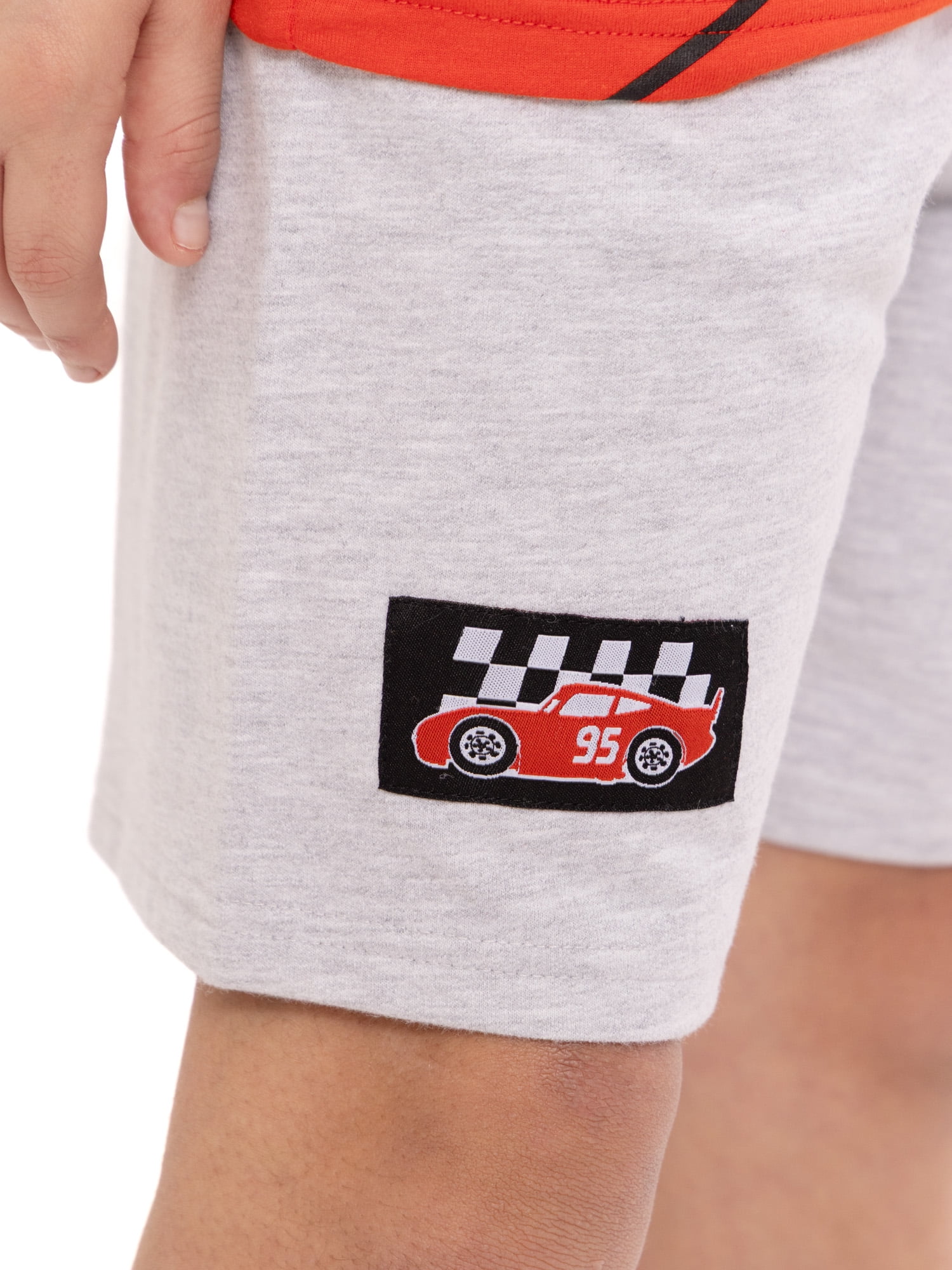 Disney Pixar Cars Lightning McQueen Boys Graphic Tee and Short Set, 2 Piece, Sizes 4-16