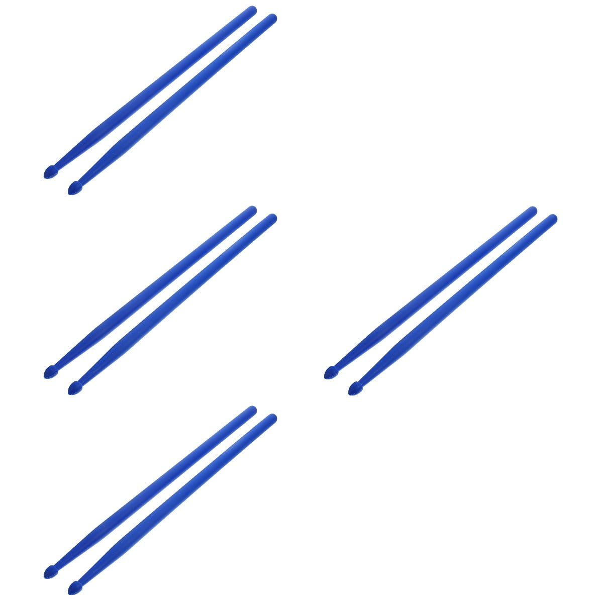 WORGEOUS 4 Pairs  Drum Sticks Percussion Instrument Mallets Nylon Drumsticks for Practice Stage Performance