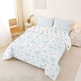 thumbnail image 2 of Erosebridal Cute Ribbon Bow Full Size Comforter Sets 3 Pieces for Girls,Teens Women Flying Butterfly Bedding Sets,Ultra Soft Home Decor, 2 of 6