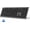 Black&Grey, variant on TECKNET BASICS Rechargeable Bluetooth Keyboard: 4-device free switching (2.4G+BT), ultra-slim full size, quiet typing, adjustable stand, 12 multimedia keys, for PC/laptop/TV/phone.