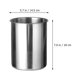 thumbnail image 4 of BRIGHTFUFU Cubo de hielo de acero inoxidable para bebidas, cubo de enfriamiento, soporte de cubo de hielo de Metal para barra de fiesta, 4 of 7