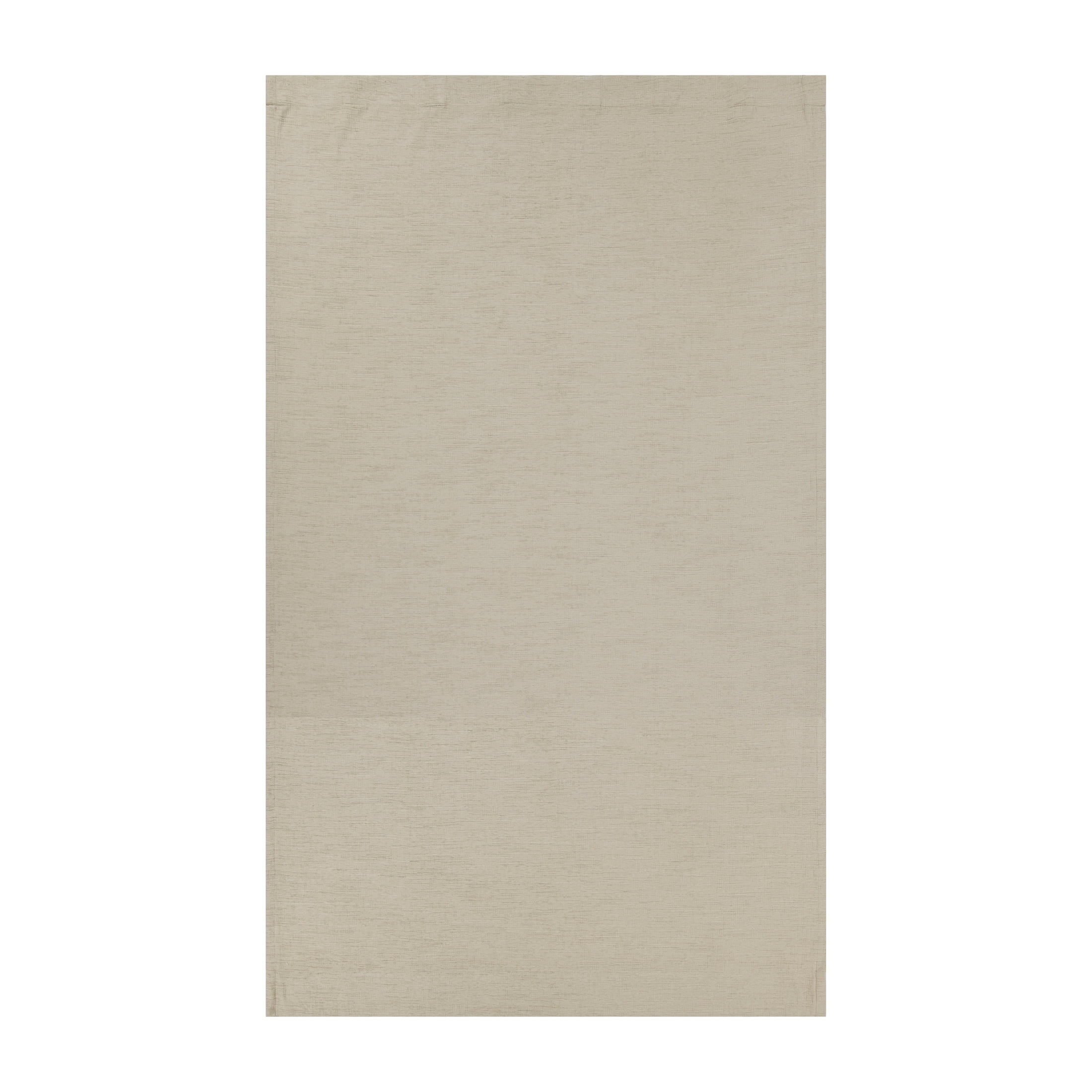 Better Homes & Gardens Textured Solid Chenille Blackout Single Curtain Panel, Beige, 50"W x 84"L