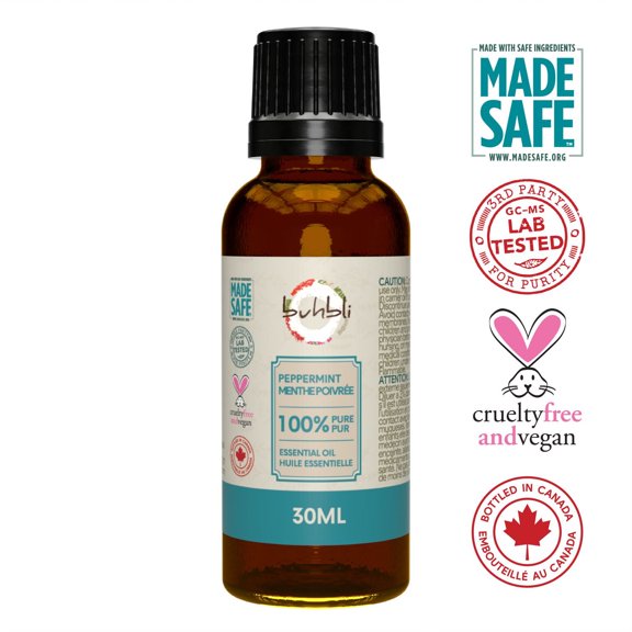 Buhbli Brands - 100% Pure Peppermint Essential Oil, 30ml