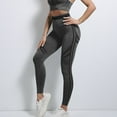 thumbnail image 3 of qolati Leggings for Women Color Blocking Casual Athletic Thick Yoga Pants High Waisted Tummy Control Running Body Sculpting Leggings, 3 of 3
