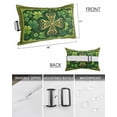 thumbnail image 2 of St. Patrick's Day Outdoor Head Resting Pillows with Insert Yellow Green Shamrock Celtic Knot Geometric 1 Pack Waterproof Lumbar Pillows with Adjustable Strap for Patio Recliner Beach Chair, 11"x16", 2 of 7
