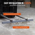 thumbnail image 5 of VEVOR 84" Hanging Magnetic Sweeper, 120lbs Magnetic Forklift Sweeper Aluminium Surface Industrial Magnets Steel Material Hunting Accessories for Picking Up Nails, Bolts, Iron Chips, 5 of 9