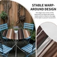 thumbnail image 5 of Brown Black Stripes Fitted Tablecloth with Elastic Edged, Round Table Cloth for Dining Table, Farmhouse Vintage Abstract Lines Waterproof Oil Proof Table Cover for Indoor Outdoor 36"-44", 5 of 8