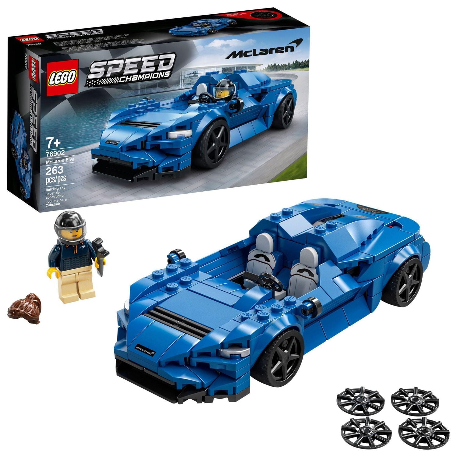 LEGO Speed Champions McLaren Elva 76902 Toy Building Kit (263
