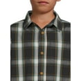 thumbnail image 4 of Wrangler Boys Long Sleeve Button-Up Shirt and Short Sleeve Graphic T-Shirt, 2-Pack, Sizes 4-18 & Husky, 4 of 5