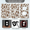 thumbnail image 5 of IAUYY Retardant PC Material Duplex Outlets Switch Plate Covers Easy DIY Installation with Screws Light Switch Cover Plate Gingerbread Frosting, 5 of 9