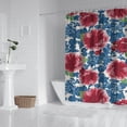 thumbnail image 2 of Boho Style Shower Curtain Pioneer Floral Floral Vintage Retro Shower Curtain for Bathroom Home Decor Bathtubs Waterproof Fabric Curtain with 12 Hooks 72x72in, 2 of 5