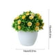 thumbnail image 3 of Plantas Artificiales De Plástico En Maceta pieza de bonsái de flores artificiales de plástico amarillo para decoración de bodas, hogar y sala de estar. Rkxzt, 3 of 8