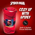 thumbnail image 4 of Silver Buffalo Marvel Universe Spider-Man Spidey Close Up Web Shooter 45" x 60" Fleece Throw, Soft and Cozy Blanket, 180 GSM, 4 of 7