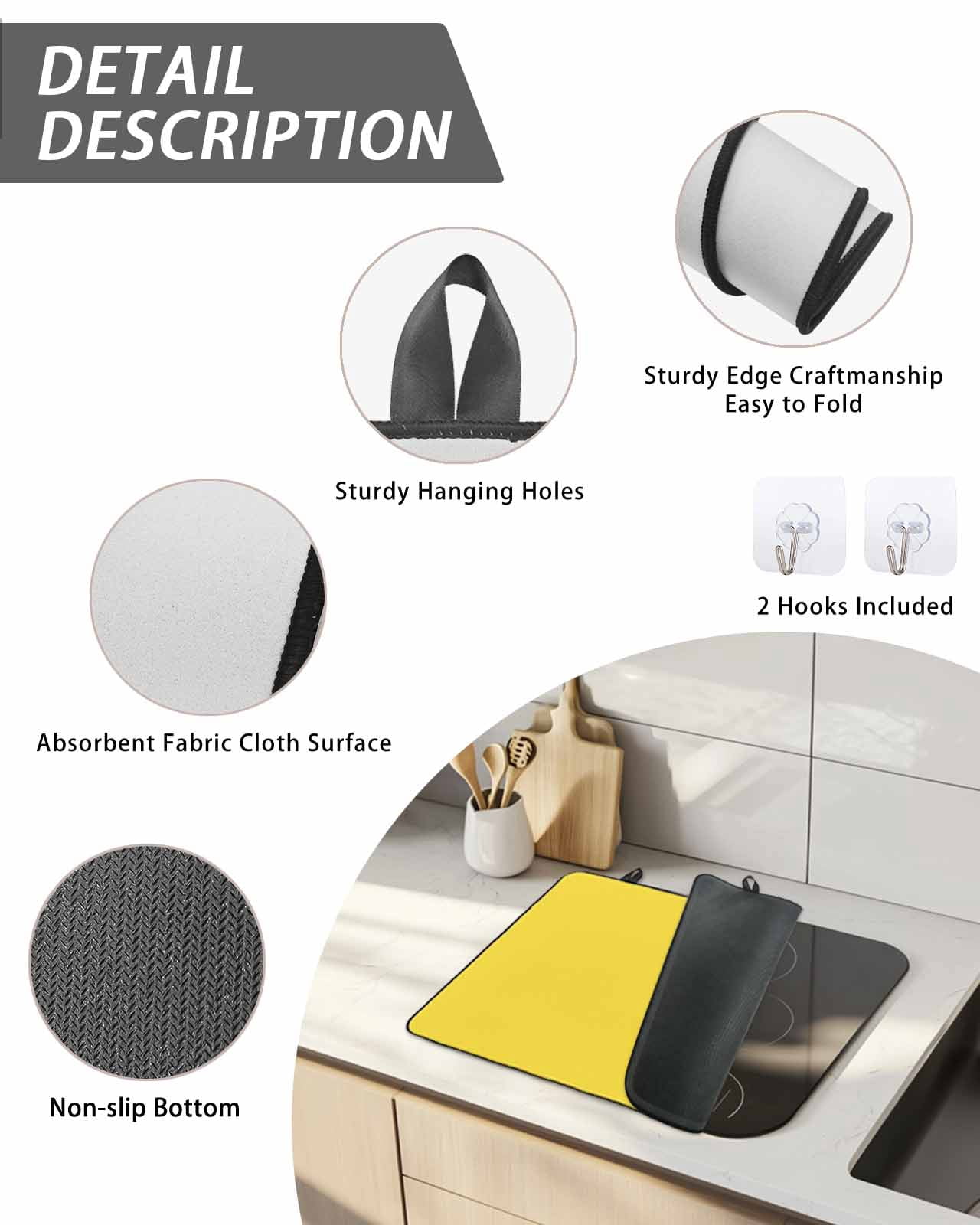 Stove Top Covers for Electric Stove, Yellow Glass Stovetop Cover Protector, Pure Yellow Induction Cooktop Protector Oven Mat for Kitchen Countertop 28.5"x20.5"