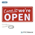 Uxcell Open and Closed Sign Double Side Hanger with Hanging Chain ...