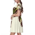 thumbnail image 2 of Hirioo Largemouth Bass Fish (3) for Short Sleeve Dress Women's Short Sleeve Dress with Pockets, 2 of 6