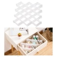 thumbnail image 4 of Cajas de almacenamiento personalizables con rejilla divisoria para organizar ropa y guardar sujetadores. 8x luz de luna blanca, 4 of 6