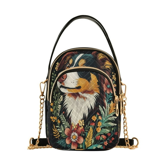 Women's personalized Crossbody Handbag An Australian Shepherd