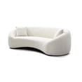 thumbnail image 2 of 3 Seater Curved Chenille Velvet Modern Sofa / Fresh Look for Primary Living Areas, 2 of 4
