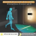 thumbnail image 2 of Aplique LED con sensor de movimiento interior, lámpara de pared con pilas, luz nocturna, batería recargable por USB, acrílico, sensor de movimiento, iluminación de pared, 2 piezas, 3000 K Clase de eficiencia energética E： brillar Electrónica, 2 of 5