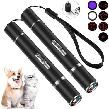 Cat Toys, Cat Toy Red Pointer for Indoor, Rechargeable, 5 Adjustable Patterns, 3 Modes Training Chaser Pet Toy Pointer, Interactive Pet Cat/Dog Toy for Cats Fun Playing Exercise