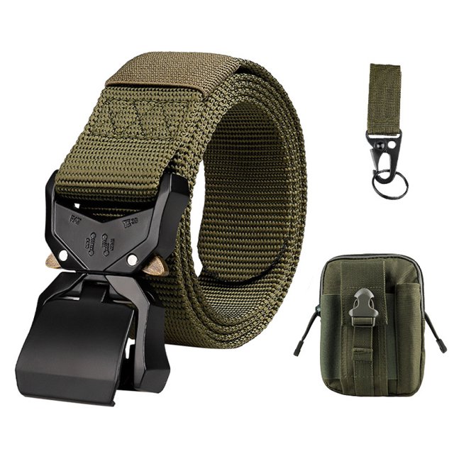 Cinturón táctico para hombre, cinturón de trabajo, cinturón resistente