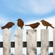 thumbnail image 1 of Decorative Rust, 4 Patina Metal Bird Stakes, Garden Decoration, Rust Look with Screw Thread, Metal Bird Tree Stake for Wood, Fence Figures, Garden Dec, 1 of 5