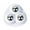 White#0, variant on No-Drill Adhesive Wheels with 3 Ball Bearings 360° Silent Swivel Casters Heavy-Duty Household Hardware 4-Pack