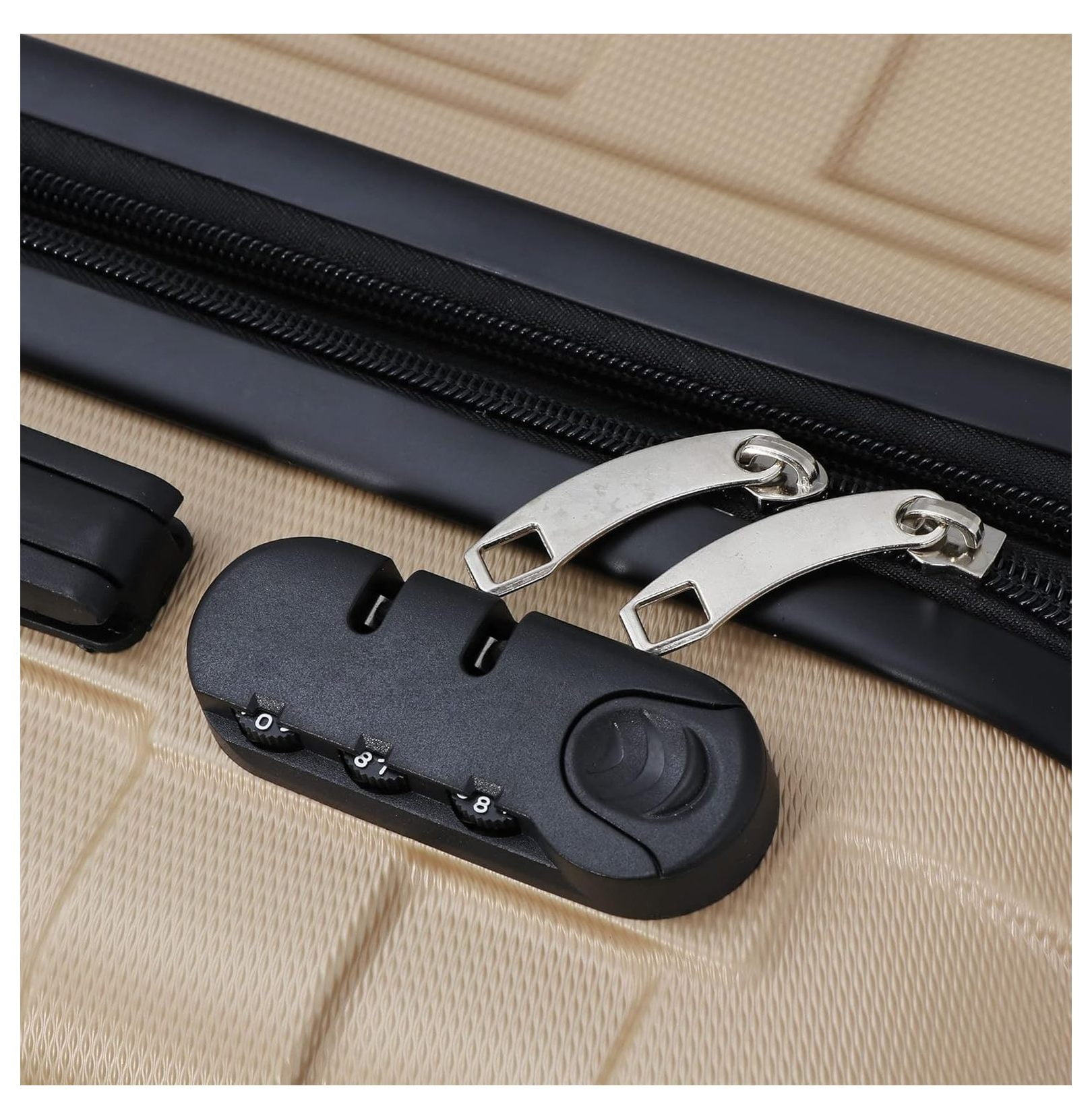 22 Inch Hardside Expandable Luggage ,Carry On Luggage With Spinner Wheels,Travel Suitcase Champagne (ABC1238)