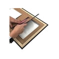 thumbnail image 4 of creativepf [1420bk-w] double magazine frame holds up to 1/4-inch thick media measuring 8 1/4 by 11-inches, white/black core matting with installed hangers (measure-your-magazine), 4 of 6
