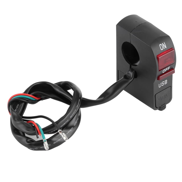 Cargador de manillar ANGGREK interruptor de Control de Lámpara de Cabeza 5V 2A