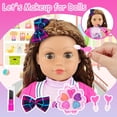 thumbnail image 2 of Set de moda K.T. Fancy Doll de 18 pulgadas, estilo británico, con 14 piezas, 2 of 7