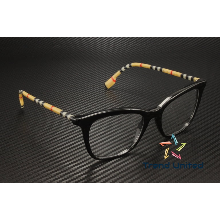 Burberry BE 2390 Plastic Womens Square Eyeglasses Black 52mm  display picture 2