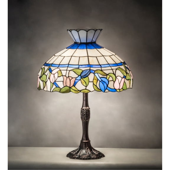 232796 Meyda 26" High Rose Vine Table Lamp