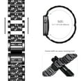 thumbnail image 4 of LEIXIUER Women Bling Stainless Steel Wristbands Compatible with Apple Watch Metal Bands 41mm 40mm 38mm 49mm 45mm 44mm 42mm, Diamonds Stainless Steel Band Replacement iWatch Series 9 8 7 SE 6 5 4 3 2 1, 4 of 12