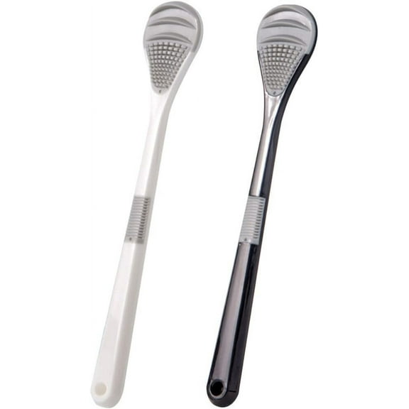 Tongue Cleaners Brush Tongue Brush Scraper Cleaner 2PCS Fresher Breath for Adults Kids Healthy Oral Care Reduce Bad Breath Silicone Tongue Brush